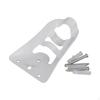 Flag Rod Stand Base Fittings Iron Mounting Durable White with Screws for Windsock Porch Garden Yard