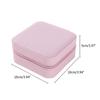 Portable Jewelry Organizer Box with Mirror Unique Leathers Jewelry Box for Women Girls Ring Necklace Earrings Easy Use