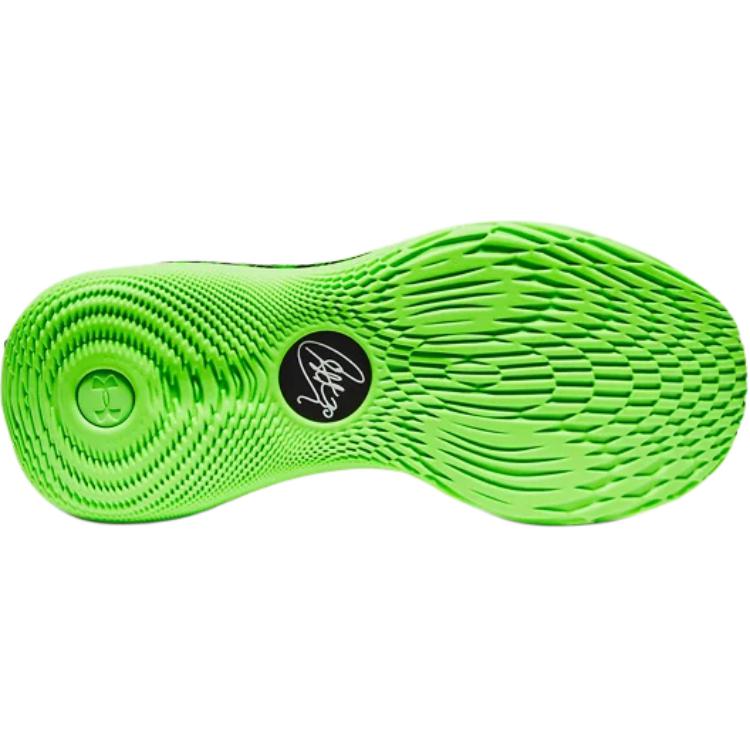 Under Armour Lightweight Comfortable Breathable Lightweight Shock Absorption Low Top Kids Basketball Shoes Men Sneaker Green 3028194