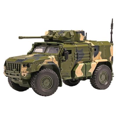 1/32 Legierung Tiger Panzerwagen LKW Modell Druckguss Metall Geländewagen Modell Militär Explosionsgeschütztes Automodell Kinder Spielzeug Geschenk