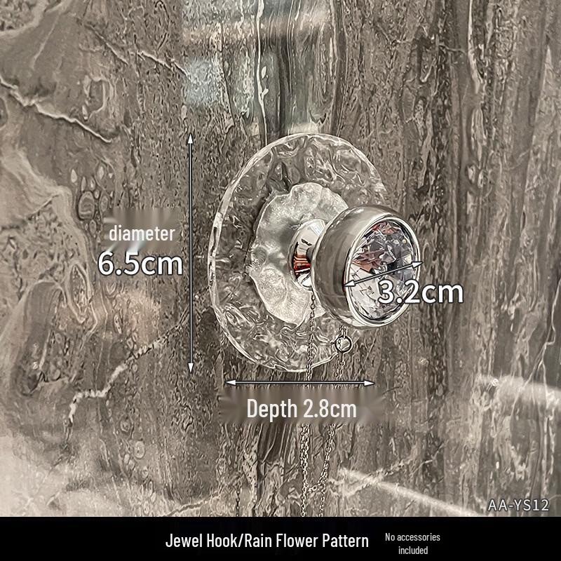 Wutuo Refrigerator Side Gemstone Adhesive Hooks