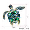 Women Exquisite Tortoise Turtle Brooch Pin Chic Crystal Broochpin Jewelry