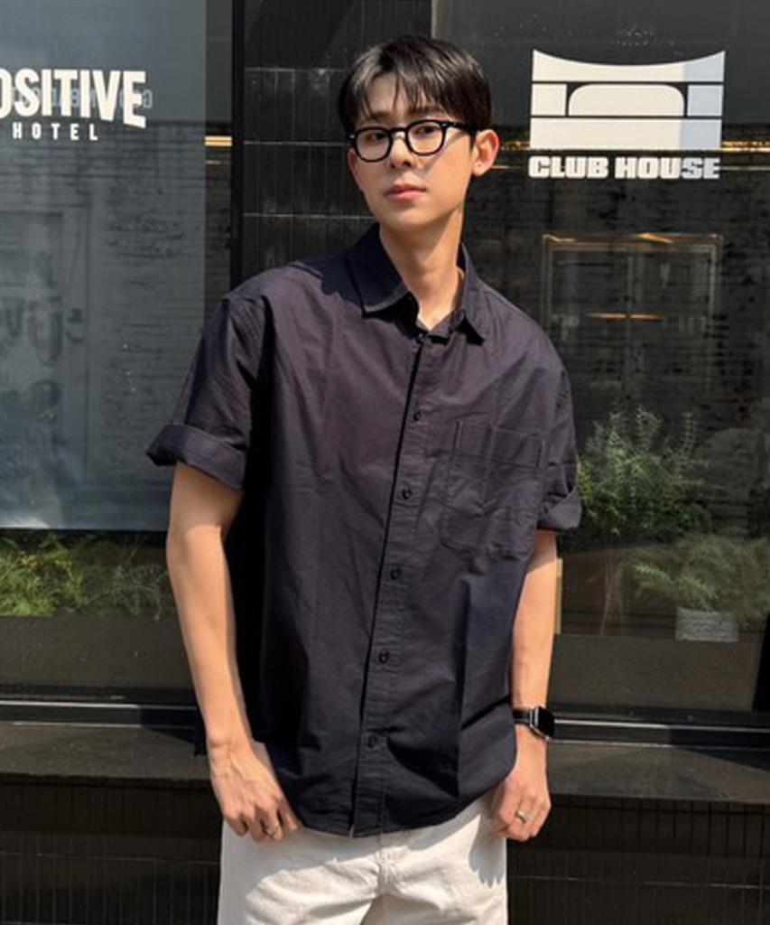 MINDBRIDGE [All Day] Oxford Oversized Short Sleeve Shirt - 5 Colors