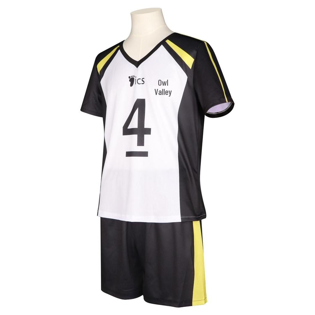 Haikyuu!! Keiji Akaashi & Kotaro Bokuto Men's Campus Sports Cosplay Costume – Short Sleeve Set
