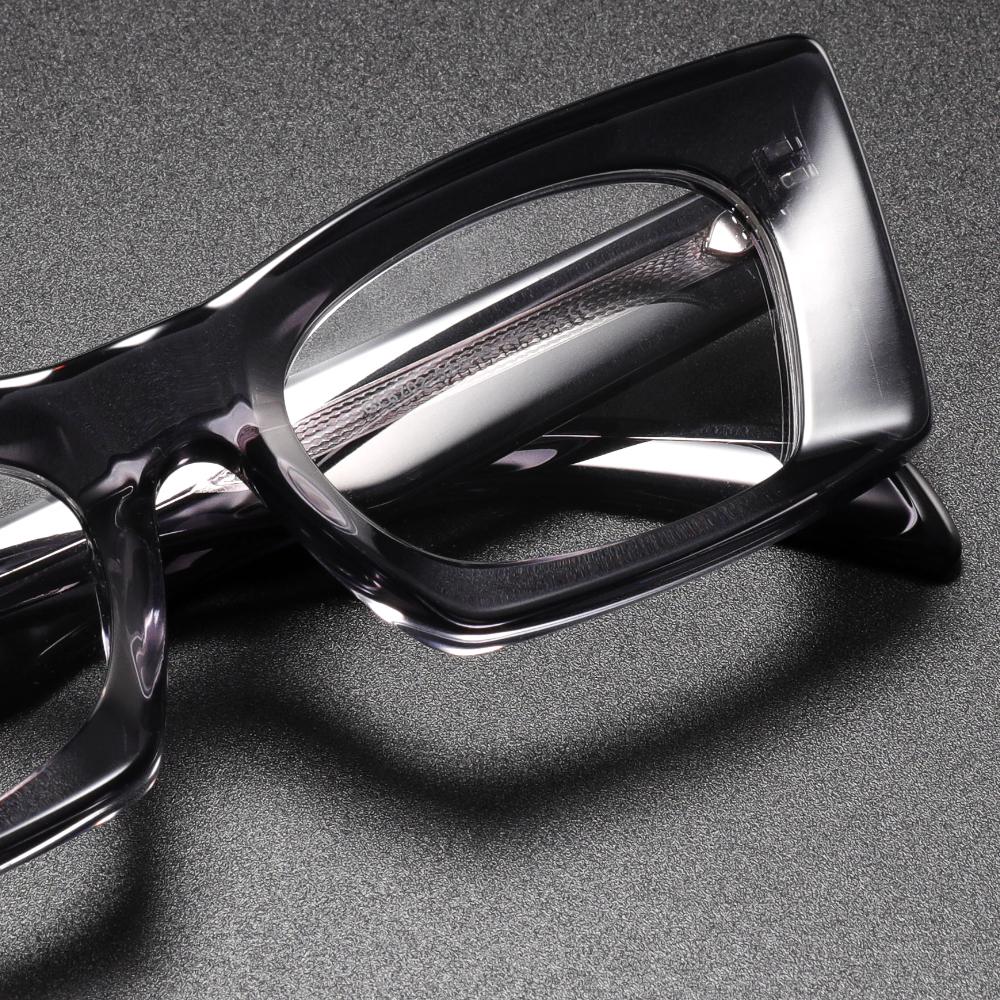 Handmade Retro Glasses Frame for Men Women Super Thick Trendy Eyeglasses High-end Quality Acetate Vintage Full Rim Eyewear