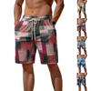 Men's Casual Summer Shorts Lightweight Breathable Elastic Waistband Drawstring Beach Shorts with Pockets for Outdoor Activities