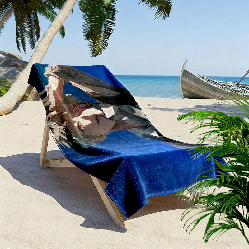 The Summer Hikaru Died Print Beach Towel, Large Soft Quick Dry Towel for Beach Camping Swimming