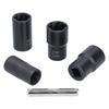 5Pcs Lug Nut Socket Set Convenient Efficient High Hardness Durable Twist Socket Set for Worn Rusty