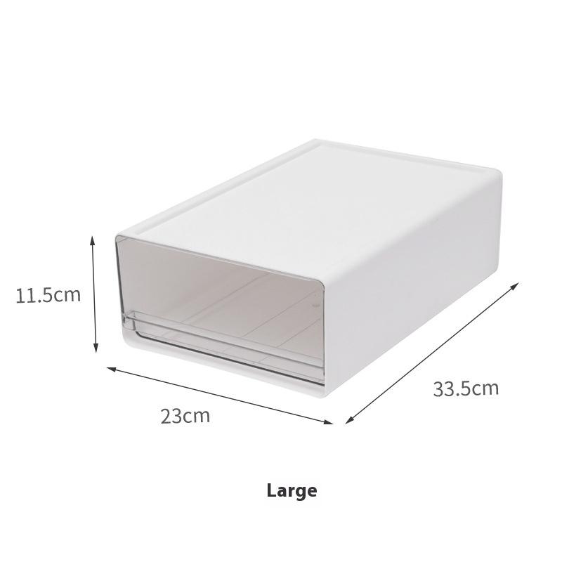 Desktop Transparent Storage Box Drawer-type Office File Storage Box Bedroom Study Superimposed Combination Storage Cabinet