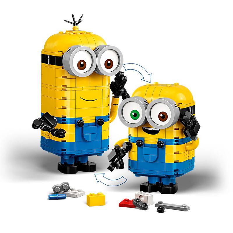 LEGO 75551 Brick-built Minions and their Lair Block Toys
