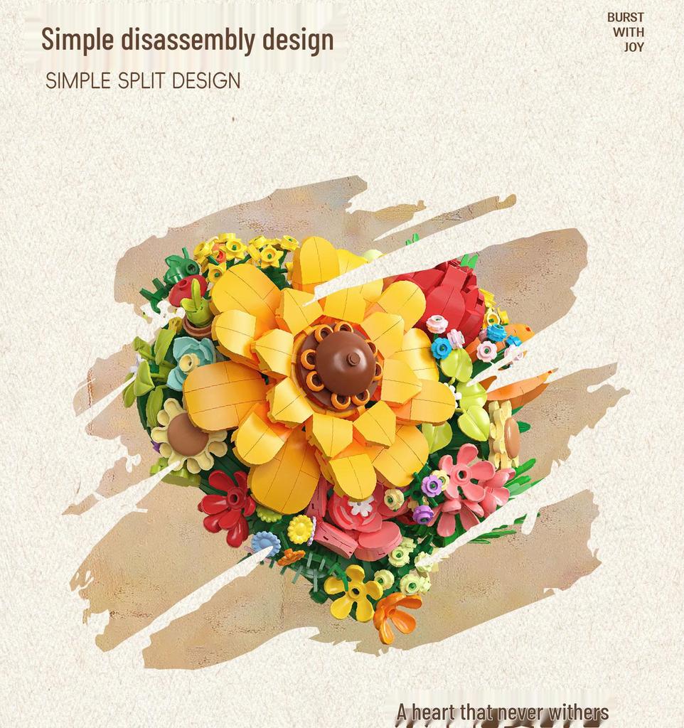 Stein 2176 Blühender Blumenrahmen: 3D Mal- und Bau-Spielzeug für Kinder