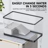 With Basking Platform Turtle Fish Tank Transparent Desk Aquarium Set Ecologicals Fish Tanks