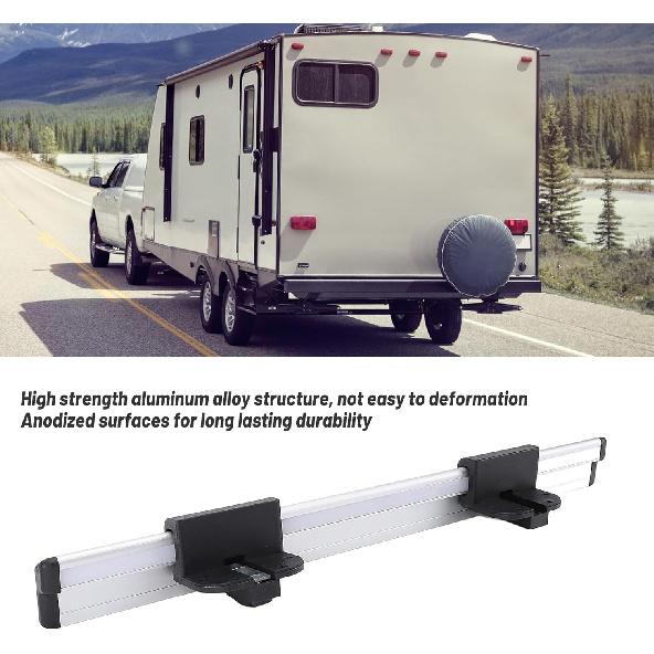 20in RV Table Mount, Aluminum Alloy Detachable Table Wall Mounted Support Rail, Table Side Support Replacement Fitting, Dinner Table Rail for Camping