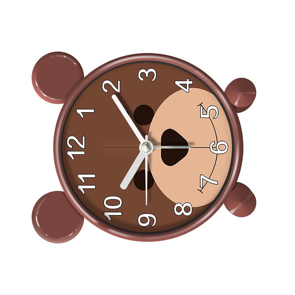 Brązowy Niedźwiedź Budzik Dziecięcy Wczesna Edukacja Dziecięca Biurkowy Dziecięcy Cichy Budzik dla