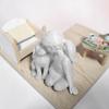 Cute Desktop Dog Figurine Creative Nordic-Style Ornaments Gifts Girl And Dog Statues  Desktop Use