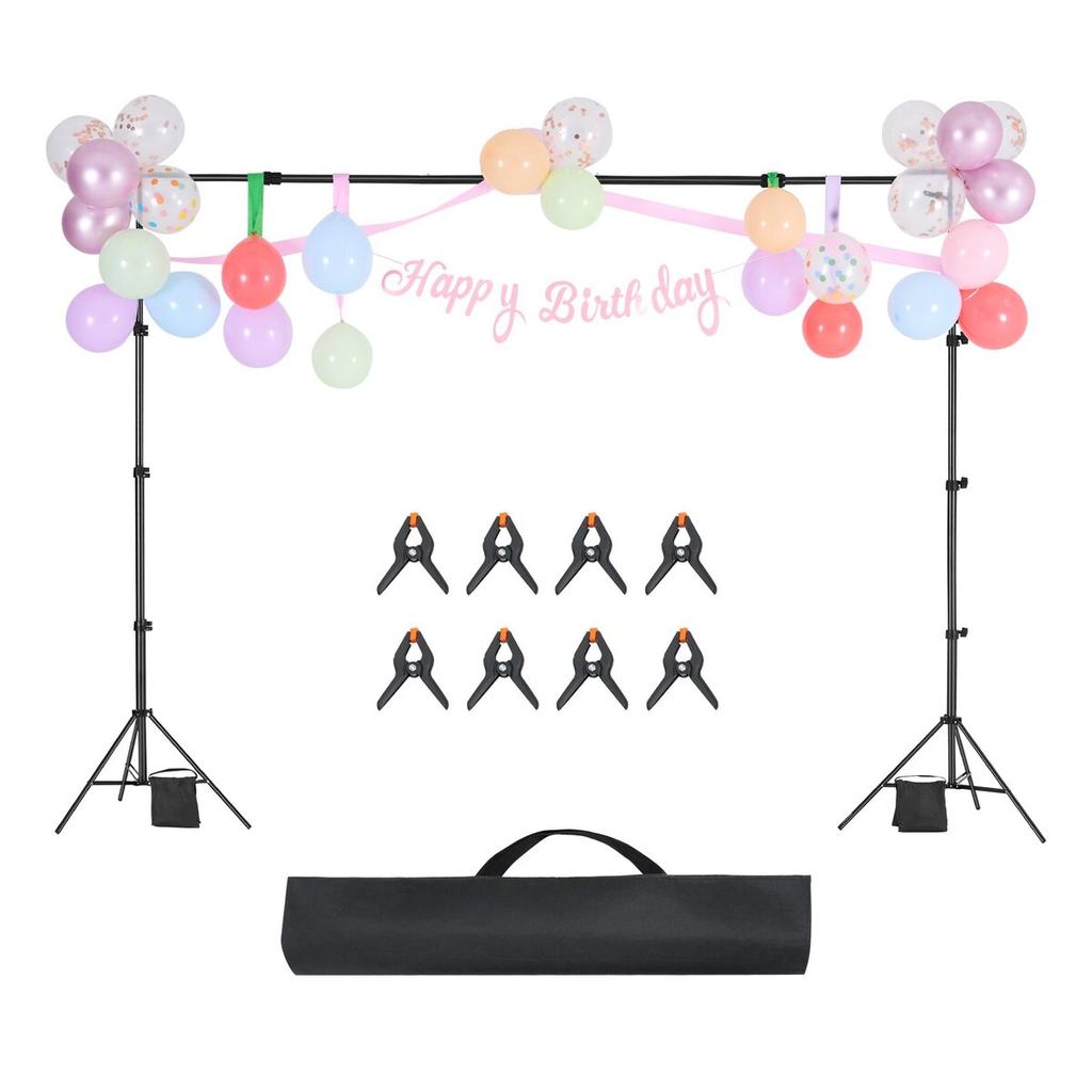 Backdrop Stand Background Stand Kit 7 X 10 Ft for Party & Photo Studio