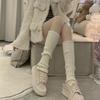 Women's JK Leg Warmers Knitted Foot Warm Socks Cute Long Boot Socks for Party