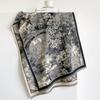 Winter Fashion Oversized Blanket Scarf Faux Cashmere Brown Vintage Antique Castle Garden Art Print Reversible Ladies Wrap Shawl