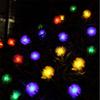 Christmas Solar String Lamp 20LED Fur Ball Style Light String Garden Yard Decoration Color Lights