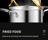 Mini Multifunctional 304 Stainless Steel Frying Pan with Filter for Induction Cookers