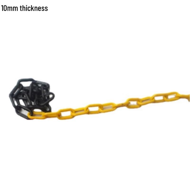 Yellow-Black Traffic Warning Chain and Roadblock Kit