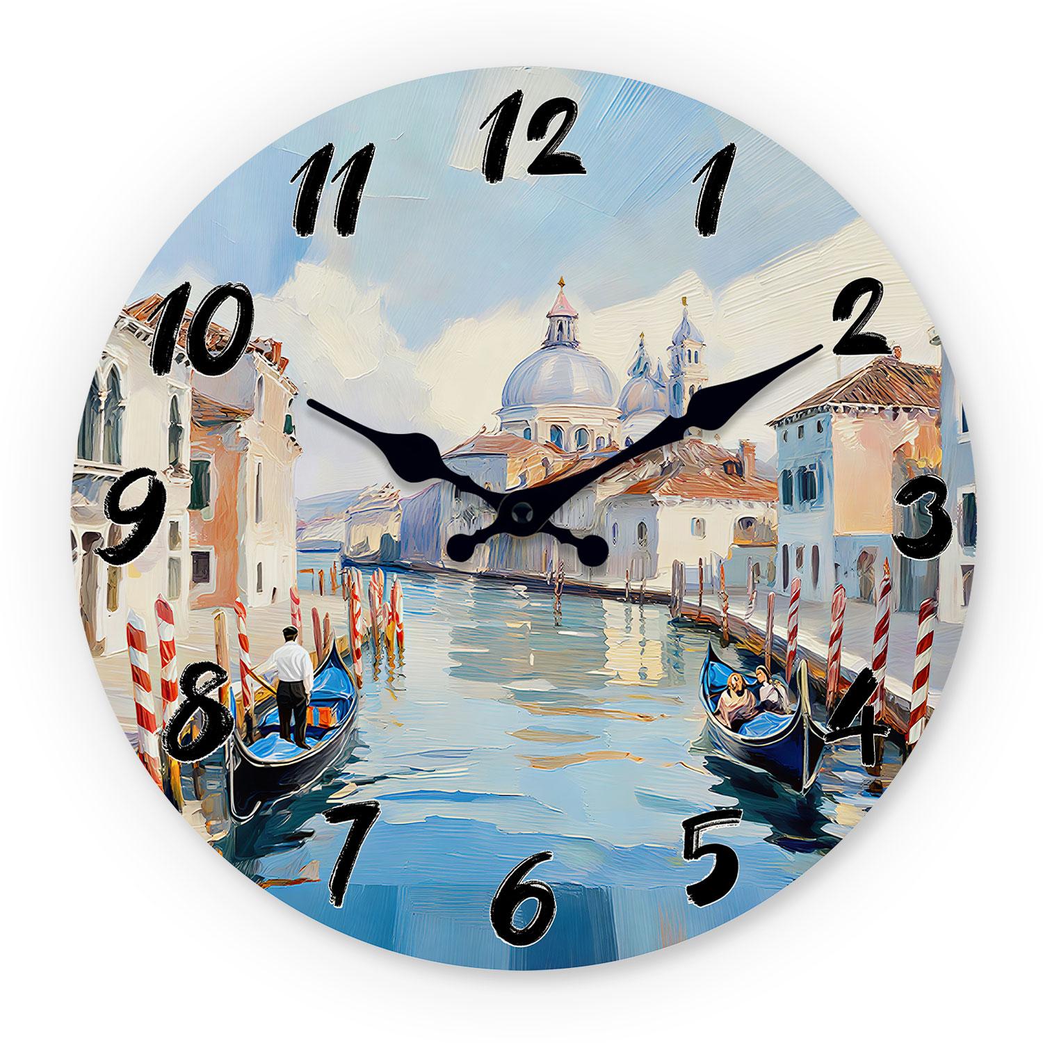 High-Standard Venice Premium-Quality Water City-Area High-Standard Scenery Oil Premium-Quality Painting Premium-Quality Wooden First-Class Wall (as the picture,10Inch)