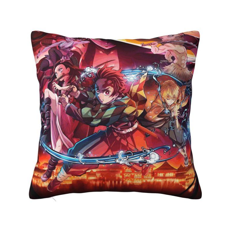 

Custom Demon Slayer Anime Pillow Case 40x40cm Kimetsu No Yaiba Manga Nordic Cushion Cover Soft Pillowcase 30cmx30cm