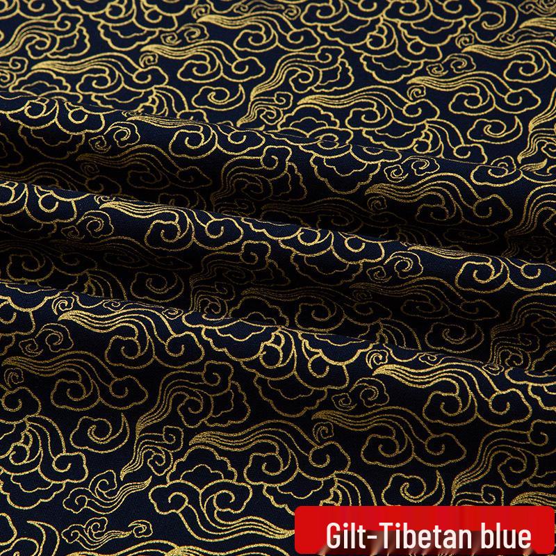 Baumwollstoff mit japanischem Glückskatzen-Druck für Cheongsam- und Hanfu-Kleidung