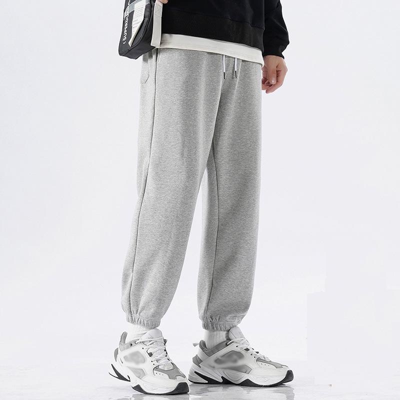 Pánské podzimní a zimní termo oblečení do posilovny, silné kalhoty, flexibilní streetwear a sametové ležérní tepláky, sportovní oblečení, tepláky pro muže