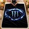 Flannel BlanketMonster Energy Warm Soft Throw Blanket for Indoor Sofa Bed Living Room Use