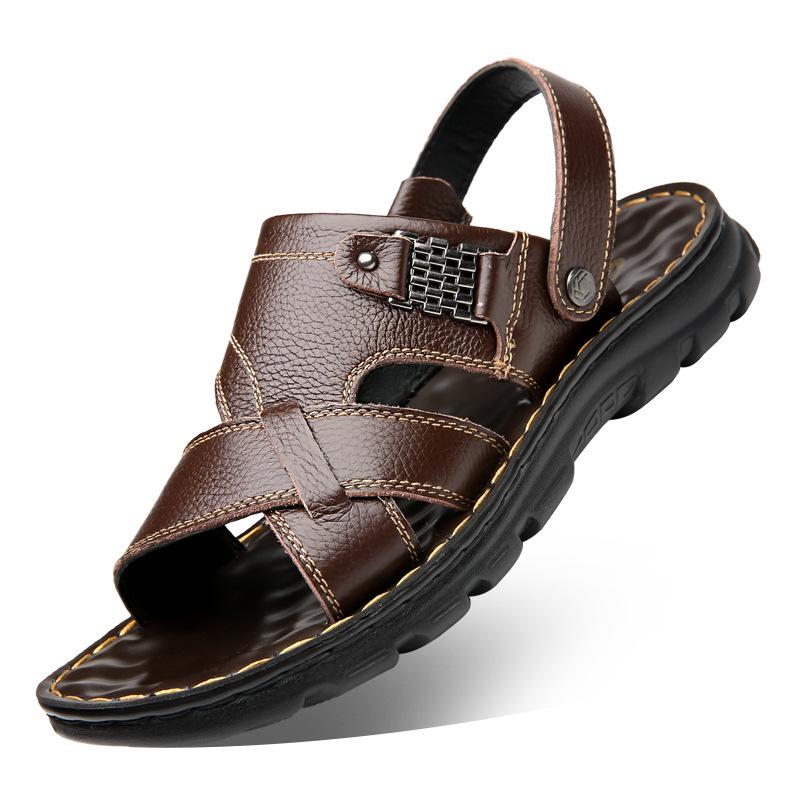 Sandalias de Conducción y Playa Impermeables Antideslizantes para Hombre 2025 - Calzado de Verano Versátil de Dos Vías para Exteriores y Personas Mayores