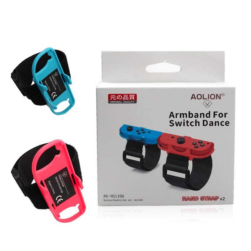 

2 шт./компл., регулируемый маленький регулируемый держатель для ручки контроллера, кронштейн для ремня, браслет, аксессуары для танцев для переключателя Joy-Con