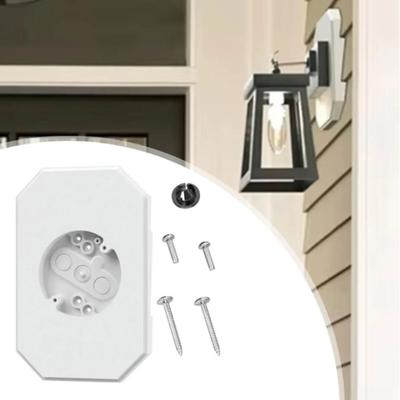 Textured Siding Mounting Plate For Lap Double Siding For 4 Inch Siding Siding Mounting Kit Wiring Access For 1/2 Inch Siding