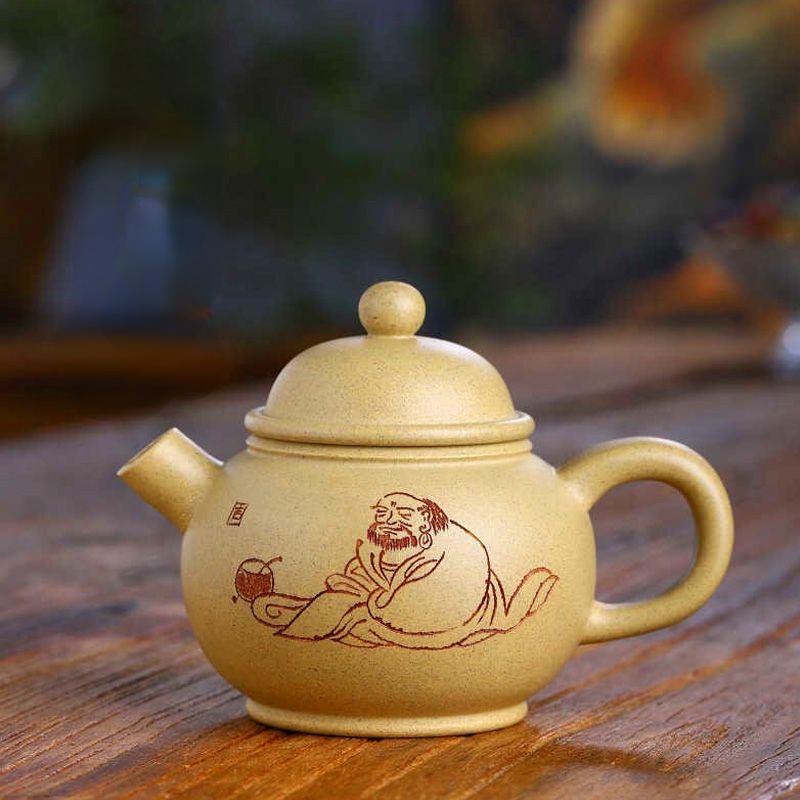 Yixing Purple Clay Teapots Authentic Dahongpao Xishi Tea Pot Ball Hole Filter Kettle Handmade Boutique Zisha Tea Set