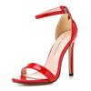 11CM Heel Size 35-46 Luxury Heeled Sandals Crystal Queen Sexy Black Women Dress Sandals Fashion Spike High Heel Lady Party Shoes