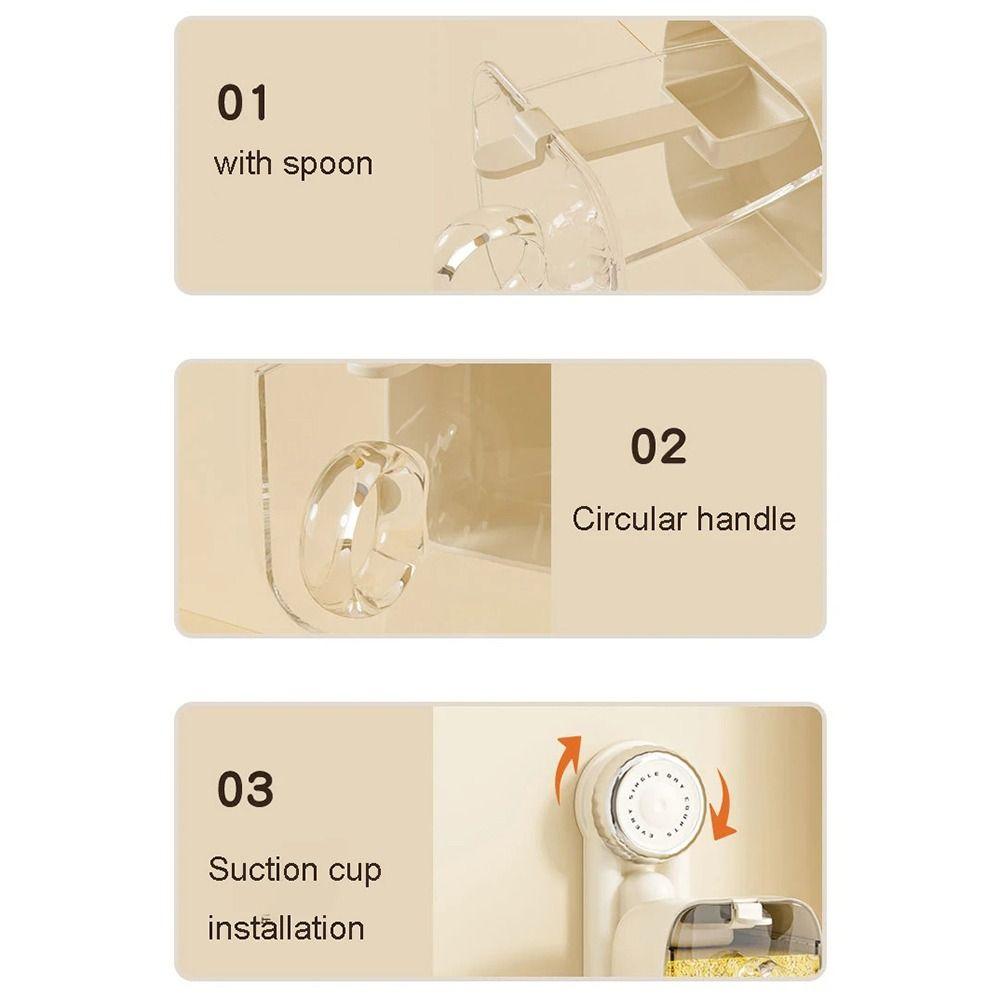 Punch Free Wall Mounted Condiment Container 2/3 Grids Condiment Storage Rack Seasoning Jar Salt