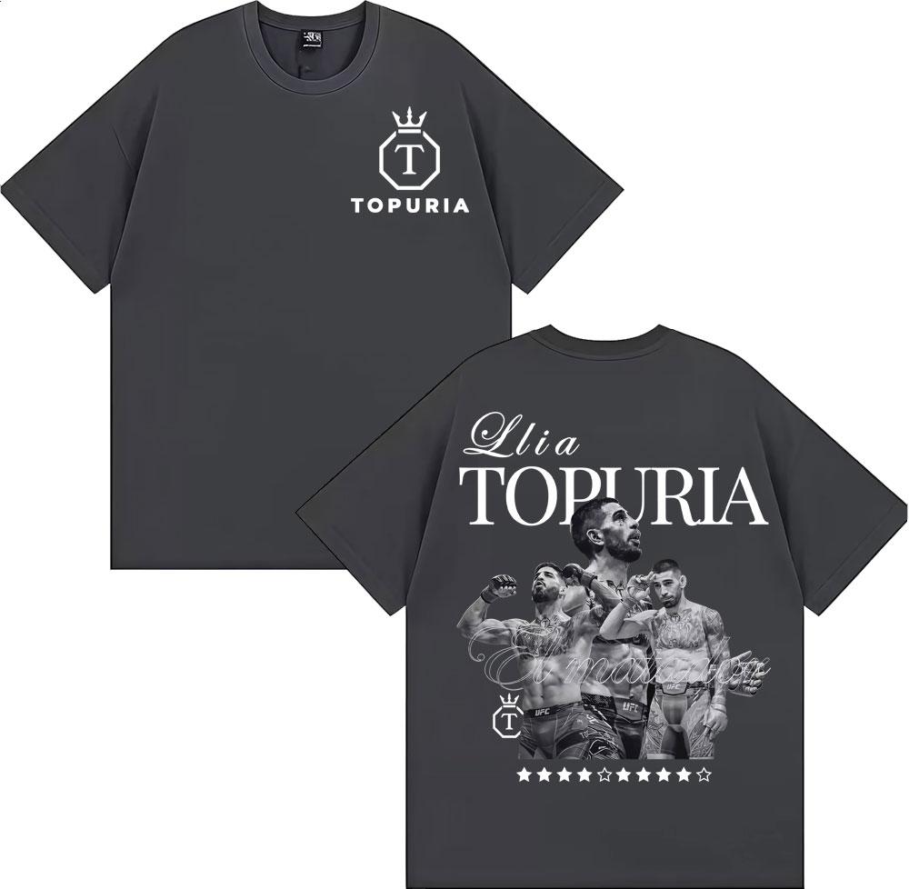 Limited El Matador Ilia Topuria Tshirt Unisexs Clothing Fashion Vintage Short Sleeve T Shirts Unisex 100 Cotton Oversized Tshirt