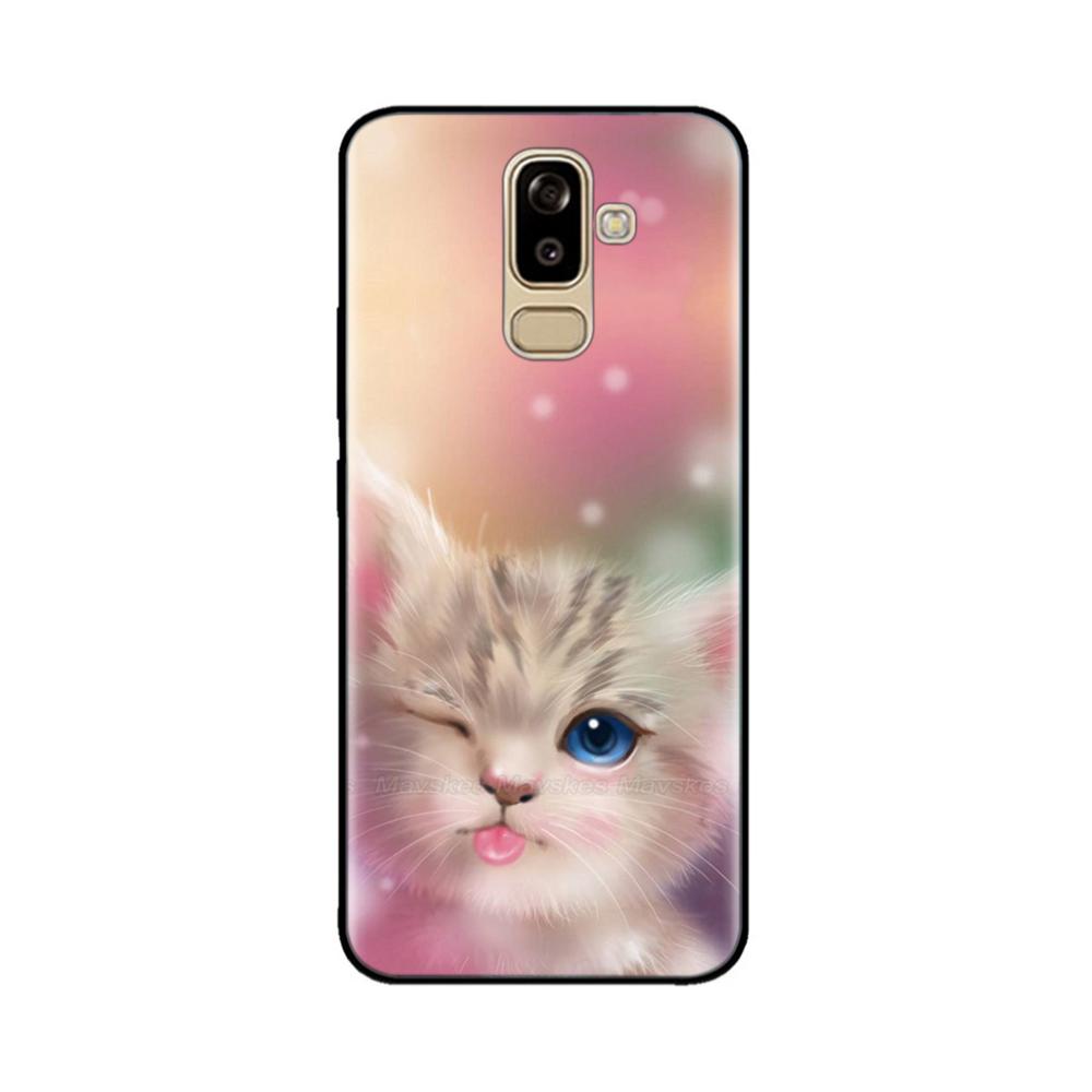 Cute Silicone Cover For Samsung Galaxy A8 2018 Phone Case A530F SM-A530F Soft TPU Funda Coque For Samsung A8 Plus 2018 A8+ A730F