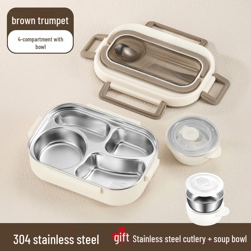 Ruhan Stainless Steel Insulated Compartment Lunch Box