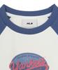 Emelbi Women'S Vintage Colorblock Crop T-Shirt Ny (Cream)