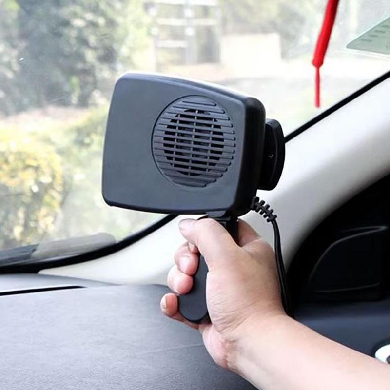 2IN1Car Heater&Cooling Fan 12V 120W/24V 200W Portable Electric Windshield Defroster Defogger Demister,Anti-Fog Heating Dryer