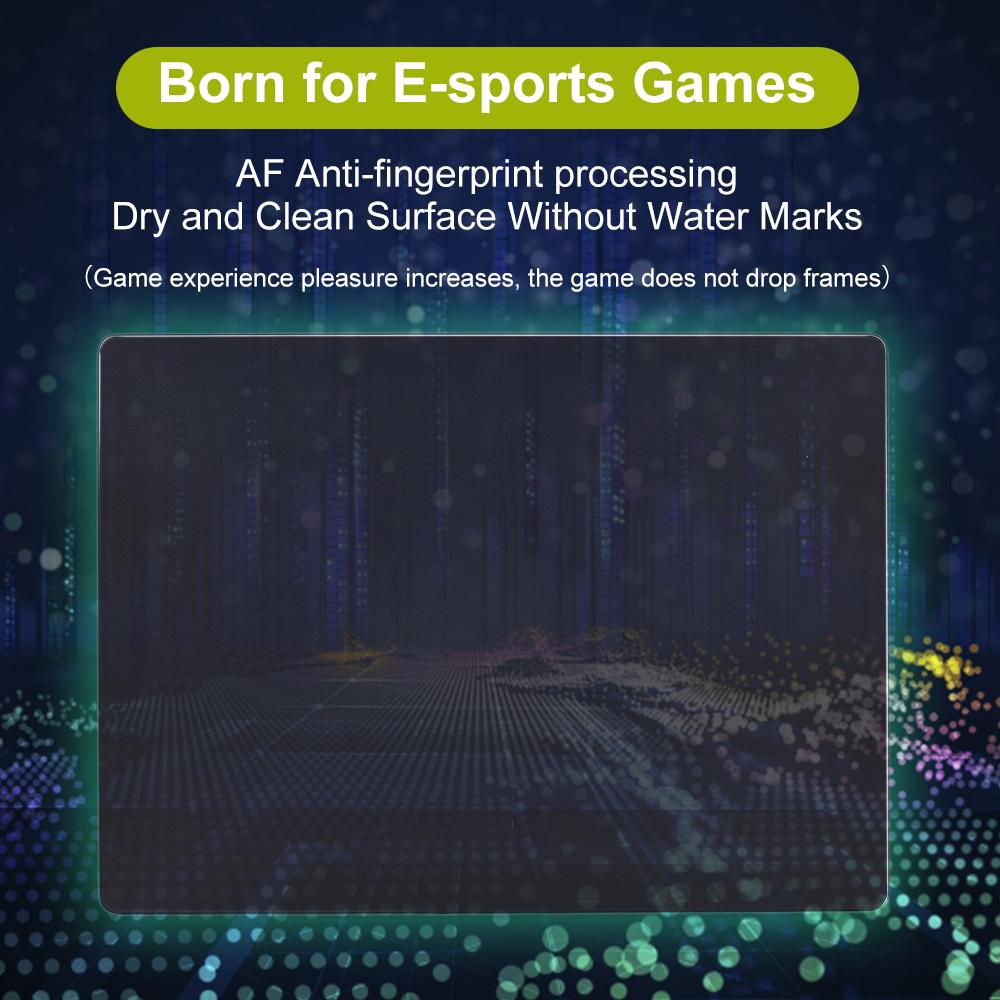 Photovoltaic Mouse Pad Gaming Mouse Pad NonSlip Tempered Glass Professional Mouse Mat for Desk