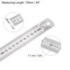 uxcell Stainless Steel Ruler, Straight Edge Measuring Tool for Woodworking, Painting, and Crafts, 1m Long X 1mm Thick X 29mm Wide, Silver Tone