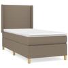 Maison Exclusive - Sommier à lattes de lit avec matelas Taupe 100x200 cm Tissu