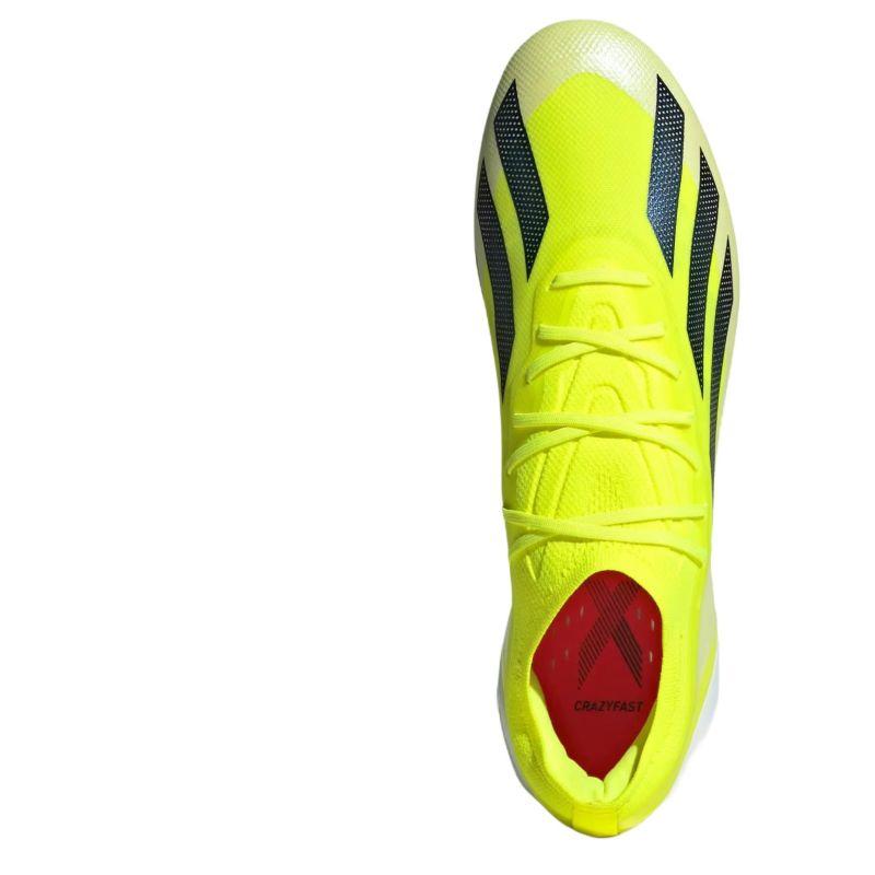 adidas X CRAZYFAST AG Gummi Kurze Stollen Rutschfest Abriebfest Fußballschuhe Herren Gelbe Sneaker ID6027