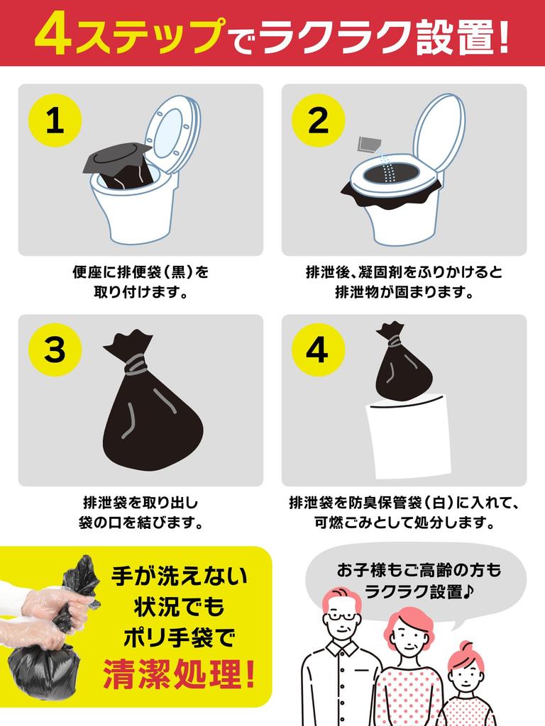 Emergency Toilet Portable Shelf Deodorizing and Antibacterial Large and Small Size Water Outage Portable Disaster Prevention Disaster Prevention and