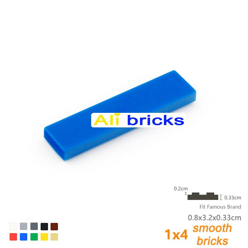 120pcs DIY Building Blocks Thin Figure Bricks Smooth 1x4 Dots Educational Creative Toys for Children Size Compatible With 2431