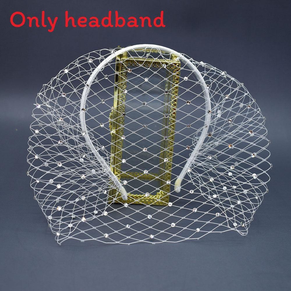 Fashion Headband Mesh With Rhinestone Decoration For Party And Dance Up Dress