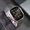 Luxury Titanium Band For Apple Watch 9 8 7 Ultra 2 49 45 44 42mm Men Metal Strap For iWatch7 6 5 41 38mm 40mm Series Se Bracelet