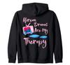 Korean Dramas Are My Funny Therapy. K-drama Zip-up Hoodie.